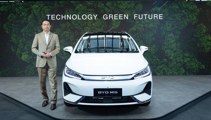 BYD ร่วมกับ เรเว่ ออโตโมทีฟ เปิดตัว BYD M6 รถ MPV ไฟฟ้า 6 ที่นั่ง