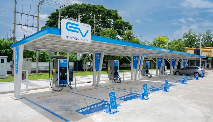 'SYS' ส่ง 'Steel Solution by SYS' เสริมแกร่งโครงหลังคาสถานีชาร์จไฟฟ้า  รูปแบบ CHARGING HUB ของ EV Station PluZ