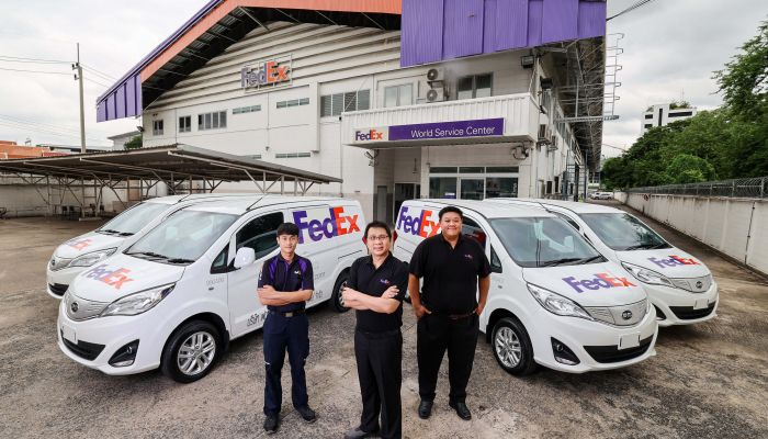 FedEx เสริมทัพรถยนต์ไฟฟ้าในประเทศไทย เดินหน้าบรรลุเป้าหมายสู่การขนส่งไร้มลพิษ