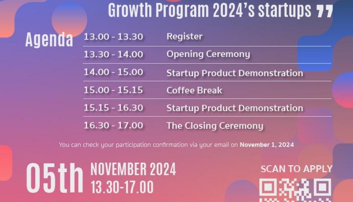 โครงการ Growth Program 2024 เปิดงาน Demo Day ร่วมค้นหาอนาคตของนวัตกรรม 5 พฤศจิกายนนี้ ที่คณะครุศาสตร์ จุฬาลงกรณ์มหาวิทยาลัย 