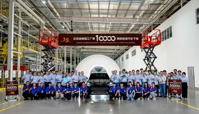 BYD ฉลองยานยนต์พลังงานใหม่คันที่ 10,000 จากสายการผลิตในไทย หนุนไทยเป็นฮับ NEV ในอาเซียนเต็มสูบ