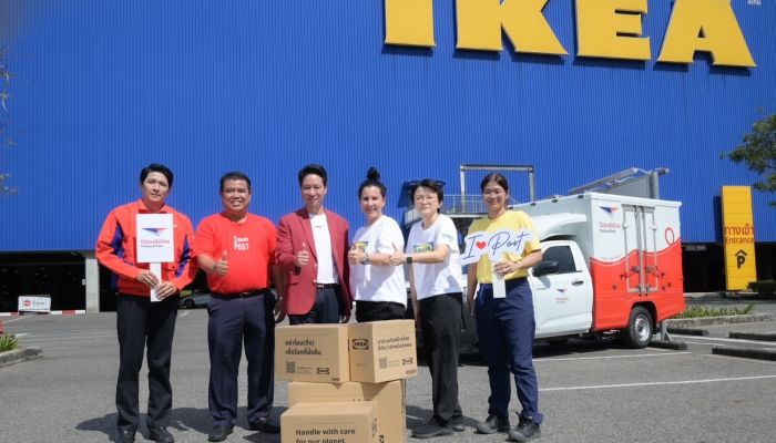 'ไปรษณีย์ไทย x IKEA' ผนึกกำลังมอบบริการจัดส่งเฟอร์นิเจอร์ EMS ด่วนทั่วไทย ในราคาเหมาจ่าย ถึงมือผู้รับอย่างปลอดภัย ไร้กังวล