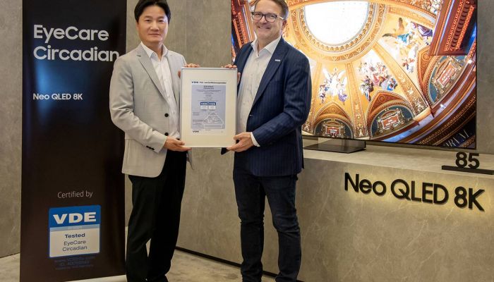 ซัมซุงทีวี Neo QLED และไลฟ์สไตล์ทีวี ขึ้นแท่นทีวีถนอมสายตา การันตีด้วยการรับรอง ‘EyeCare Circadian’ จาก VDE