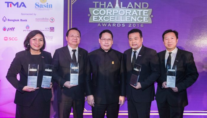 กลุ่มทรู รับ 5 รางวัลดีเด่น Thailand Corporate Excellence Awards 2016