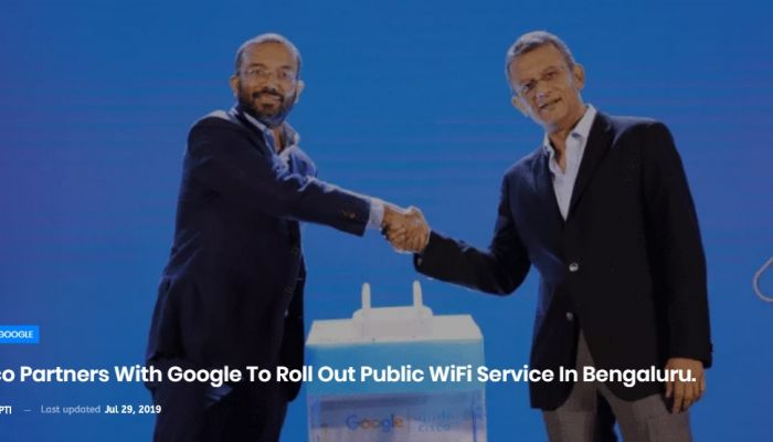 Cisco จับมือกับ Google เตรียมให้บริการ Free Wi-Fi บน gStation ปูพรมอินเดีย อนาคตในประเทศไทย