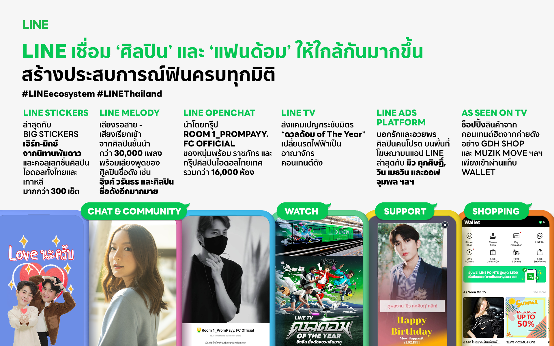 LINE เชื่อม “ศิลปิน” และ “แฟนด้อม” ให้ใกล้กันมากขึ้น สร้างประสบการณ์ฟินครบทุกมิติ