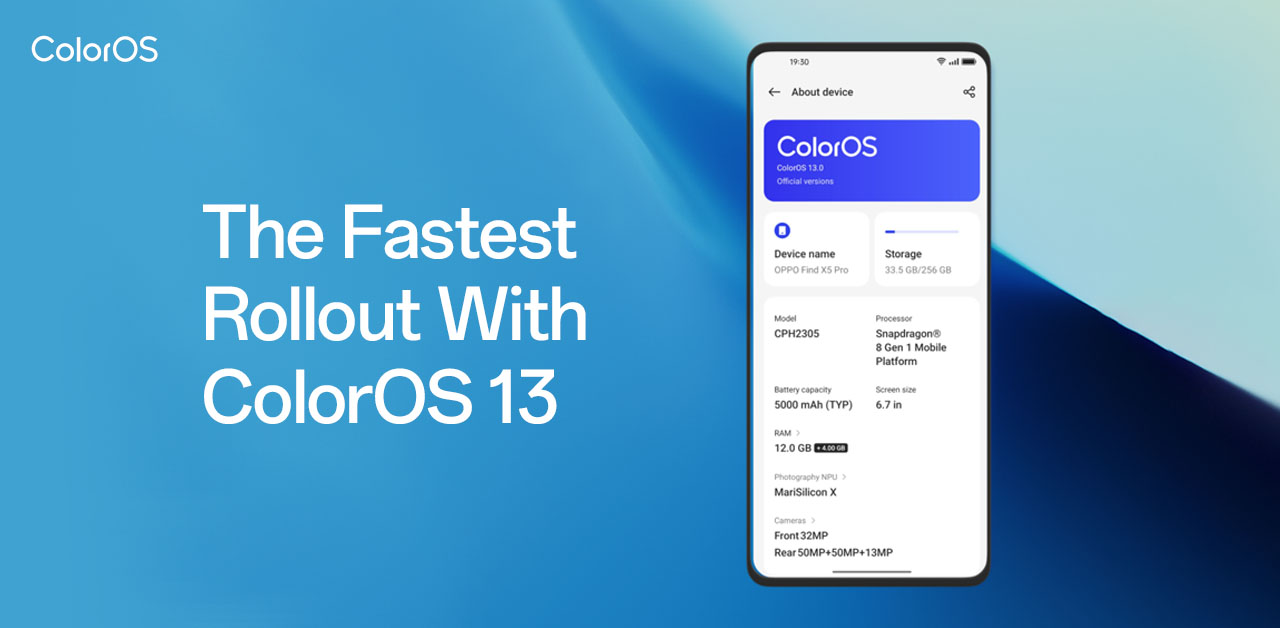 OPPO เปิดอัปเดต ColorOS 13 เร็วที่สุดในประวัติศาสตร์ พร้อมรับประกันการอัปเดตซอฟต์แวร์ที่ยาวนานขึ้นในปี 2566