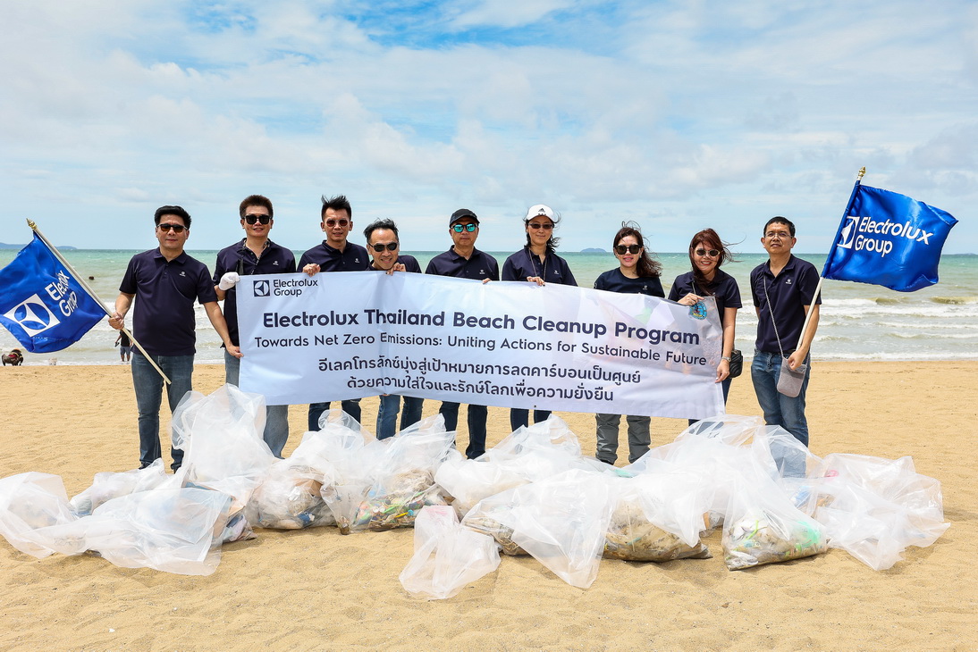 อีเลคโทรลักซ์รวมพลังจิตอาสาร่วมเก็บขยะชายหาดพัทยา มุ่งรักษาระบบนิเวศทางทะเลเพื่อความยั่งยืน สอดคล้องกับภารกิจองค์กรตั้งเป้าคาร์บอนเป็นศูนย์