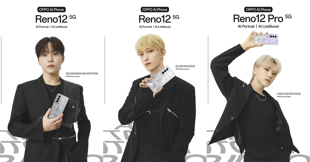 OPPO จับมือ Reno Experts BSS (SEVENTEEN) เปิดตัว OPPO Reno12 Series 5G ใหม่ล่าสุดพร้อมฟีเจอร์ GenAI ล้ำสมัย 