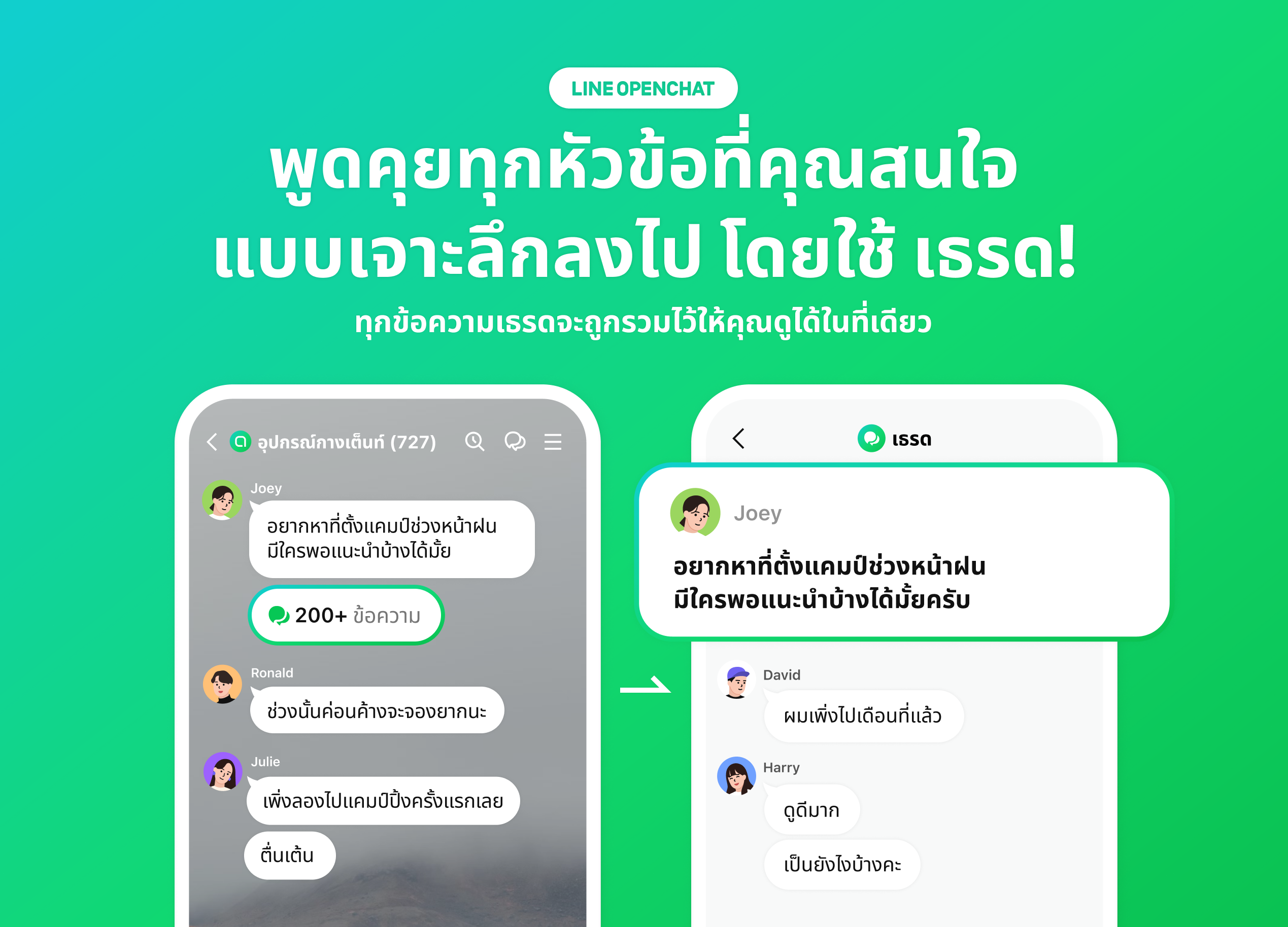 LINE OpenChat ปล่อยฟีเจอร์ใหม่ 'เธรด' (Thread) เพิ่มพื้นที่ให้คุยเจาะลึกหัวข้อได้ไม่ปะปน