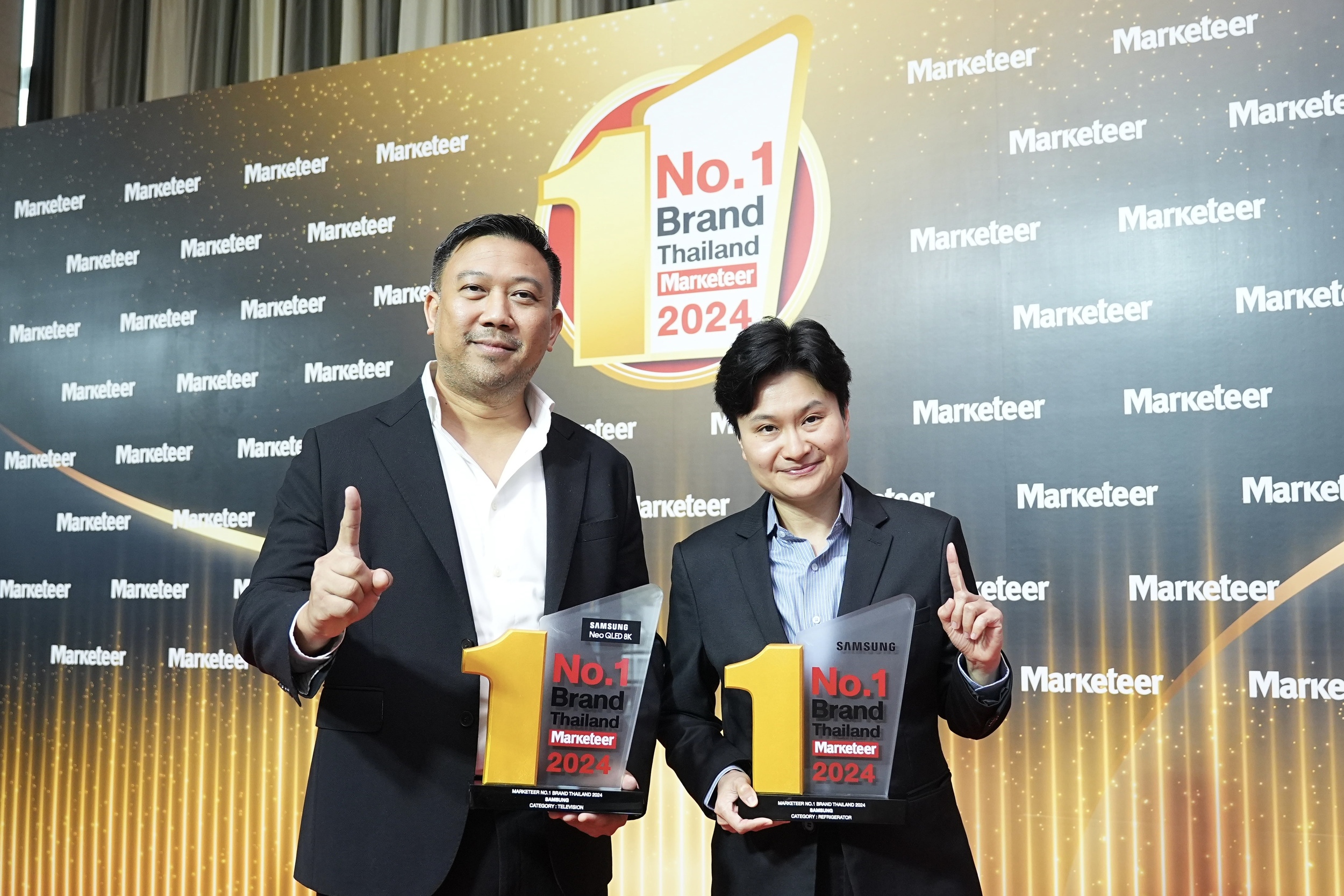 ซัมซุง ครองใจผู้บริโภคไทย คว้ารางวัล 'Marketeer No.1 Brand in Thailand 2024' หมวดผลิตภัณฑ์ตู้เย็นและทีวี ต่อเนื่องกว่า 10 ปี