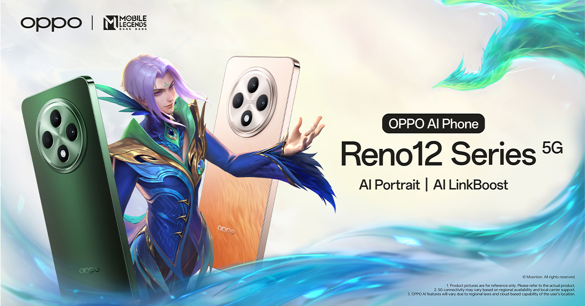 OPPO จับมือ Mobile Legends: Bang Bang เผยสุดยอดประสิทธิภาพ  การเล่นเกมของ OPPO Reno12 Series 5G