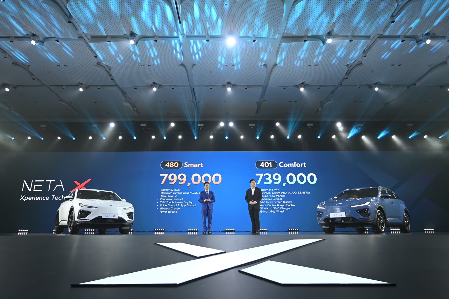 NETA เปิดตัว NETA X รถยนต์พลังงานไฟฟ้าสไตล์ SUV เริ่มต้น 739,000 บาท จองวันนี้ รับข้อเสนอสุดพิเศษเฉพาะช่วงเปิดตัว