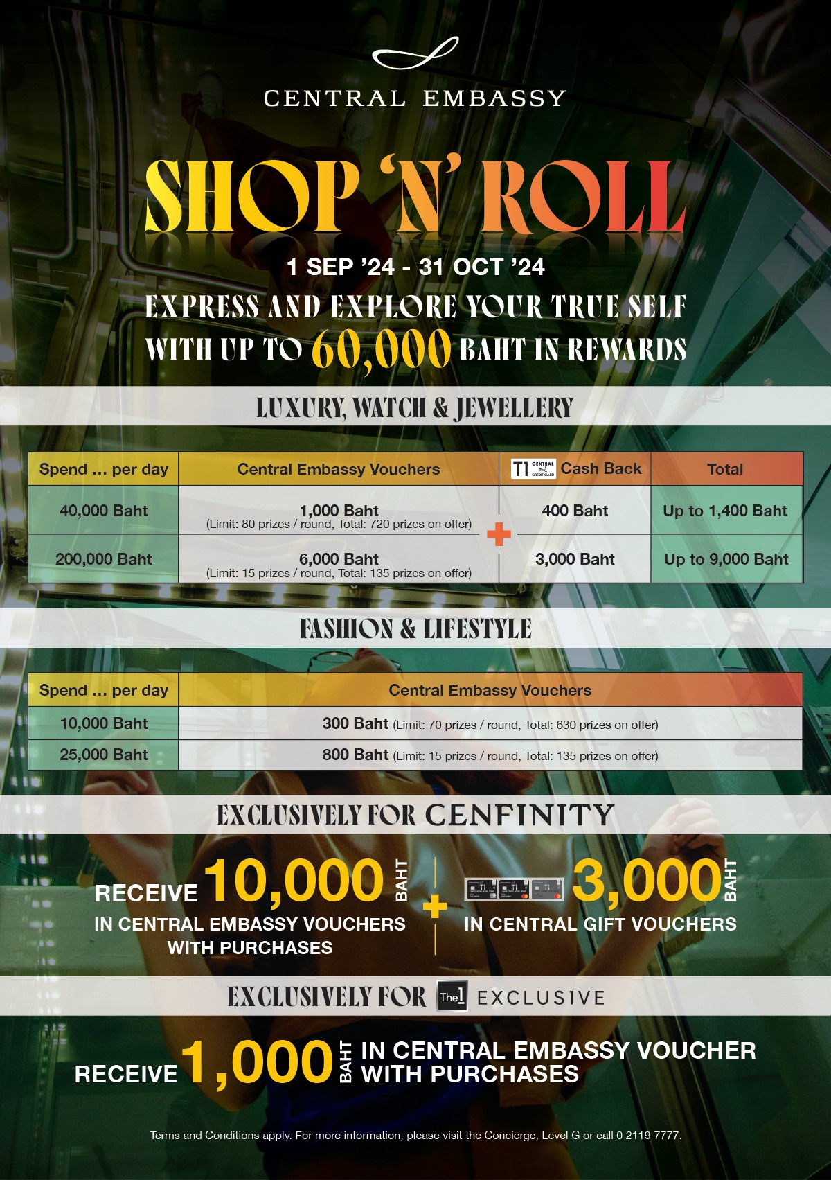 'CENTRAL EMBASSY SHOP 'N ROLL 2024' ช้อปปิ้งฟินเวอร์! 1 ก.ย. – 31 ต.ค. 67 ที่เซ็นทรัล เอ็มบาสซี