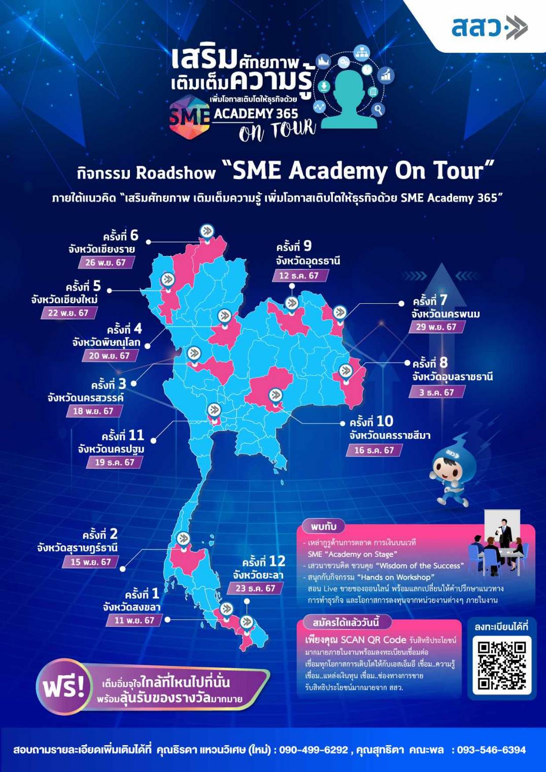 ส่งความปังข้ามปี กับกิจกรรม Roadshow 'SME Academy On Tour' เสริมศักยภาพ SME จาก สสว. 12 ครั้ง 12 จังหวัด เตรียมตัวลงทะเบียนไว้ได้เลย