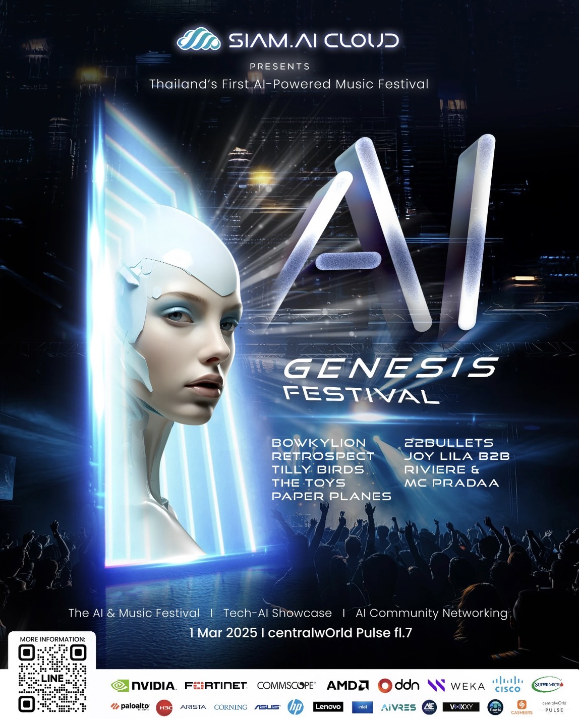 'AI GENESIS FESTIVAL'  Thailand’s First AI-Powered Music Festival เตรียมตัวให้พร้อม! มาสัมผัสประสบการณ์สุดล้ำ